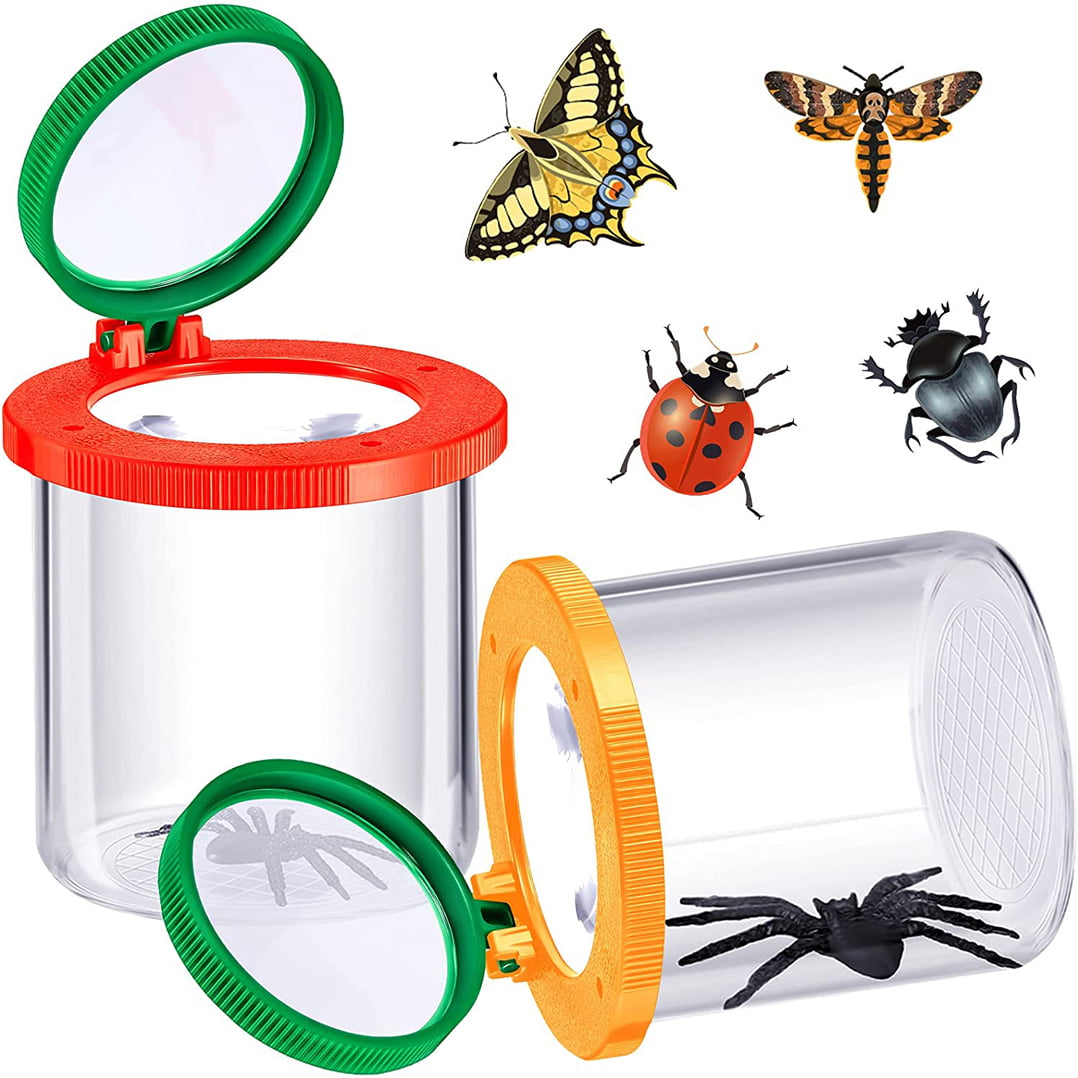 creepy crawlies bugs NEW BIG VIEW BUG JAR magnifier pot Minibeasts insects 
