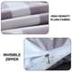 thumbnail image 3 of 2 unidades de almohada de franela, cojín para sofá, edredón, funda de almohada a cuadros geométricos sin almohada central, 3 of 5