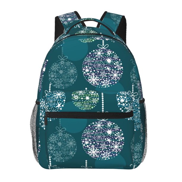 Fotbe whiter Snowflake balloons Mochila Casual con Estampado para Escuela, Viajes y Actividades al Aire Libre - Duradera, Ligera y Cómoda