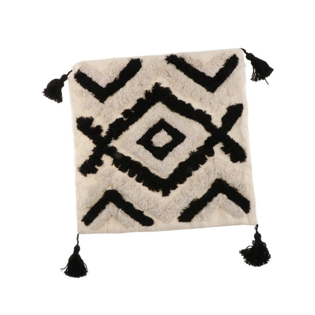 Funda de cojín decorativa con cremallera, funda suave para cama de estilo rústico o sala de estar. 45cm x 45cm