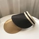 thumbnail image 5 of BRIGHTFUFU Sombrero de playa vacío, portátil, para exteriores, con protección solar, estilo sencillo e informal (café claro)., 5 of 7