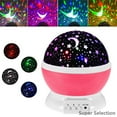 thumbnail image 4 of 4-in-1 Starry Sky Projector Night Light, Rotating Galaxy Moon Lamp For Nursery Room, Baby Kids Bedroom Decor With Calming LED Stars, Ceiling & Wall Projection,black, 4 of 19