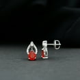 thumbnail image 3 of Rosec Jewels Fire Opal Teardrop Stud Earrings for Women (5X7 mm Pear Shape, AAA Grade) - Opal Diamond Earrings - with Jewelry Box, 925 Sterling Silver, 3 of 7