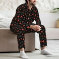 thumbnail image 7 of Honeii Poker Creative Symbols Pattern Mens Pajamas Set,2pcs Men's Lounge Long Sleeve Sleep Shirt and Pajama Bottoms Sleepwear Set,Mens Pjs Sets-Small, 7 of 7