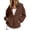 138#Coffee, variant on Womens Zip Up Hoodies 2026 Y2K Casual Long Sleeve Zipper Sweatshirts Fall Winter Comfy Track Jackets with Pockets Navy XL
