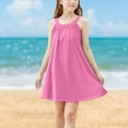thumbnail image 5 of FamilyThread Girls Toddler Dress Girls Summer Dresses Cotton Sleeveless Halter Tie Back Kid Ruffle Sundress Casual Party For 4-14Y, 5 of 9