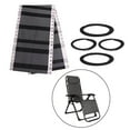 thumbnail image 3 of facefd recliner Replacement Fabric Waterproof Replacement Fabric for Lawn Back Yard Black Grey + Rope, 3 of 8