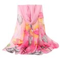 thumbnail image 2 of pxiakgy scarfs for women fashion women flower print long soft wrap scarf silk shawl scarves b + one size, 2 of 4