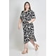 thumbnail image 2 of Vestido camisero de lino estampado Roman Fashion /Tallas Extras, 2154 (Negro) negro 40, 2 of 5