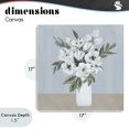 thumbnail image 4 of Stupell Industries Traditional Cerulean & White Blooms Canvas Art, 17 x 17, by Marilyn Dunlap, 4 of 8