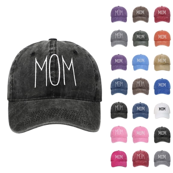 Mom Hat Mom Letter Embroidered Baseball Cap Mother's Day Gift Mama Hat