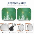 thumbnail image 3 of Yiaed Christmas Green Print Car Front Windshield Sun Shade,Foldable Anti-UV Car Sunshade for Front Window for Most Vehicles-Large, 3 of 5