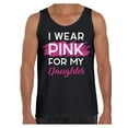 thumbnail image 1 of Awkward Styles Breast Cancer T-Shirt I Wear Pink For My Daughter Tank Tops for Men, 1 of 4