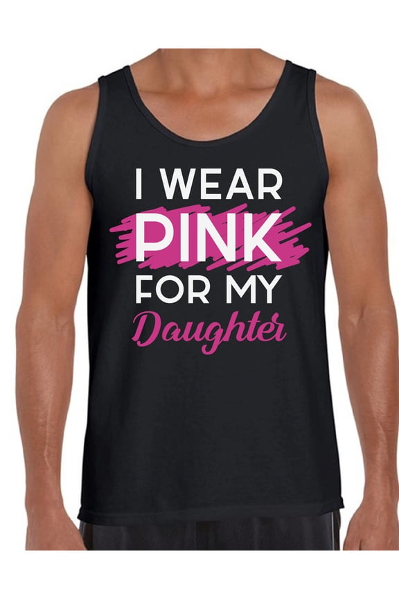 Breast Cancer T-Shirt I Wear Pink For My Daughter Tank Tops for Men