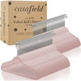 thumbnail image 4 of Casafield 100 Velvet Kid's Hangers for Children's Clothes, 14" - Light Pink, 4 of 7