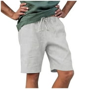Mens Shorts Casual Casual Pure Color Outdoors Pocket Beach Work Trouser Cargo Shorts Pant