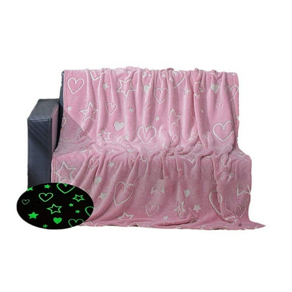 AUQ Blanket,Glowing Soft Blanket Custom Blanket,Fun for All Ages Wool Blanket