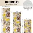 thumbnail image 4 of Yellow Sunflower Bud Leaf Pattern Kitchen Rugs Sets Of 3,Kitchen Runner Rugs Non Skid Washable,Decorative Kitchen Floor Mats for Kitchen,Sink,Laundry,17"x30"+ 17"x47" + 17"x59", 4 of 6