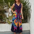 thumbnail image 2 of Watercolor Butterfly Vestido Sin Mangas Para Mujer, Traje De, Ropa De Cumpleaños, Verano, 2 of 5