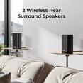 thumbnail image 3 of ULTIMEA 5.1.2ch Sound Bar with Dolby Atmos, Surround Sound System for TV with 2 Surround Speakers, Sound Bar for Smart TV, Soundbar with Subwoofer for Home Theater, BT 5.4, HDMI eARC, Skywave Series, 3 of 14