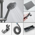thumbnail image 1 of Juego de cabezal de ducha gris Ducha doméstica presurizada Ducha de lluvia presurizada de mano Cabezal de ducha individual, 1 of 5