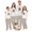 Style 4, variant on Bigfoot And Reindeer Matching Family Christmas Jammies, Family And Dog Christmas Pajamas With Plus Size