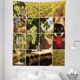 thumbnail image 1 of Wine Tapestry, Vineyard Landscapes Purple Grapes French Bottle Glass Rustic Cellar Couples, Fabric Wall Hanging Decor for Bedroom Living Room Dorm, 5 Sizes, Green Red Brown, by Ambesonne, 1 of 1