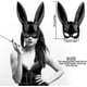 thumbnail image 2 of Rabbit Mask, Black Masquerade Mask, Rabbit Eye Mask with Ears for Halloween Party Costume Cosplay Easter Carnival, 2 of 5