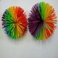 thumbnail image 4 of 1 Ensemble de 10 Pcs Balle Colorée String 60MM en Silicone Rebondissante Balle de Soulagement du Stress (Coloré), 4 of 9