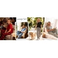 thumbnail image 6 of Weekease Two Piece Pajama Sets for Women Crew Neck Short Sleeve Tops and Printed Pant Casual Sleepwear, 6 of 7