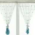 thumbnail image 5 of Seyurigaoka 1PC Peacock Embroidered Short Window Curtain for Study Living Room, 5 of 5