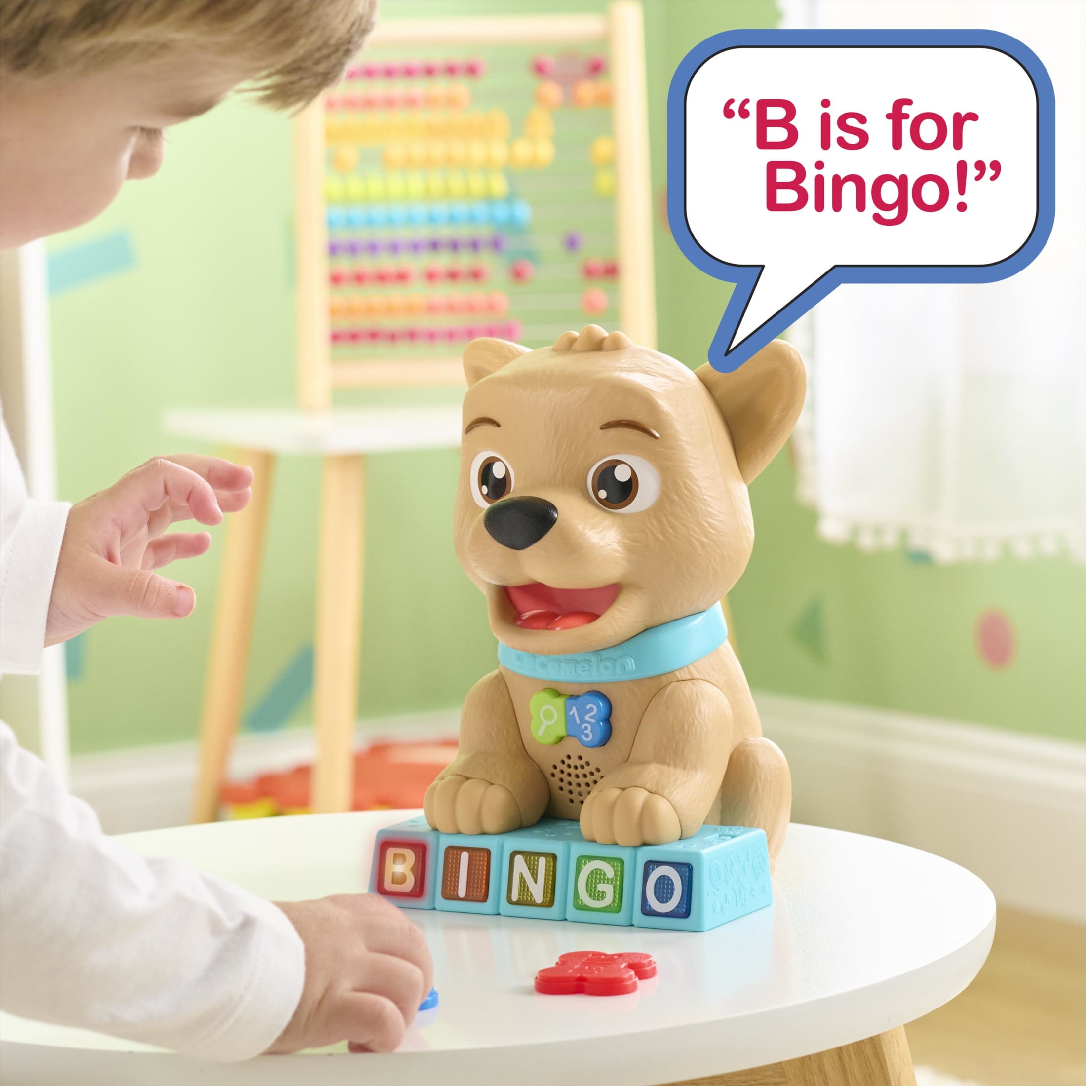CoComelon Count & Learn Bingo, 11-Pieces, Music and Sounds, Kids Toys for Ages 18 Month