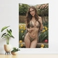 thumbnail image 3 of Tapiz de Elizabeth Olsen para hombre, dormitorio de niños, sala de estar, decoración de pared del dormitorio, 3 of 8
