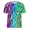 thumbnail image 5 of Animal Print Patterns Women's Short Sleeve T-Shirt Crew Neck Casual Summer Trendy Loose Fit Tops, 5 of 6