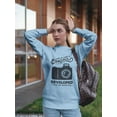 thumbnail image 2 of Life Is Like A Photo. Quote. Sweatshirt Women -Image by Shutterstock, Female XX-Large, 2 of 4