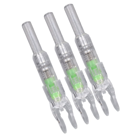 3Pcs Lighted Nocks for Arrows, 6.2mm Internal Diameter Automatically Lighted Nocks for Archery Arrows Shafts