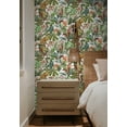 thumbnail image 6 of Daisy Bennett DB20105 27 in. x 18 ft. Tropical Leopard Peel & Stick Wallpaper, Gloss White, 6 of 12