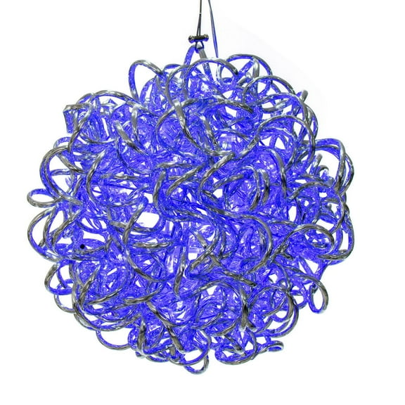 10" Spiral LED Blue Ball 80Lts