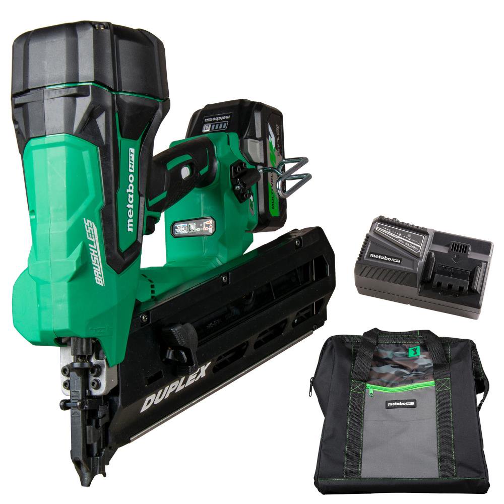 Metabo HptNR3675DD Metabo HPT 36V MultiVolt Duplex Nailer Cordless Kit