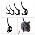 thumbnail image 3 of Stainless Steel Wall Hooks Robe Hooks DIY Closets Hangers Home Storage Holder, Black, 3 of 7