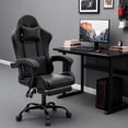 thumbnail image 2 of Gaming Chair with Headrest & Lumbar Support Ergonomic Computer Racing Chair with Footrest, Adjustable Hight Leather Swivel Computer Chair for Adult Teen Office or Gaming, 2 of 8