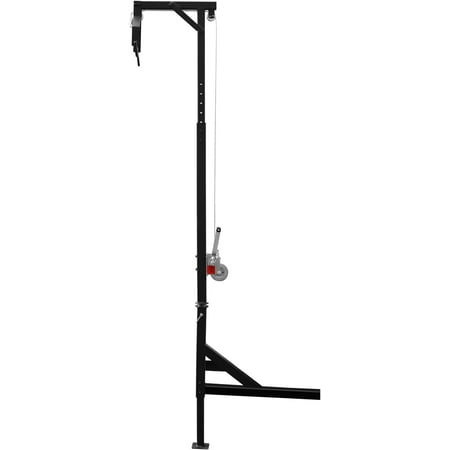 Deer Hanger 600LBS Heavy Steel Game Hoist With 1* Extension Rod Commercial Portable Hanging Truck Deer Hoist Complete Kit With Smooth Rollers High Flexibility Lightweight Hanging Game Hoist