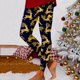 thumbnail image 2 of Gibobby Pantalones de yoga Leggings deportivos estampados navideños de moda informal para mujer Leggings de yoga informales(Dolado,G), 2 of 5
