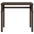 thumbnail image 5 of vidaXL Sun Lounger with Canopy and Table Brown Poly Rattan, 5 of 11