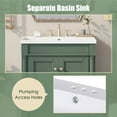 thumbnail image 6 of 24'' Bathroom Vanity with Top Sink, 2-Tier Modern Bathroom Vanities Combo Storage Cabinet, Stand Storage Bathroom Vanity Cabinet for Bathroom & Small Space, Green, 6 of 9