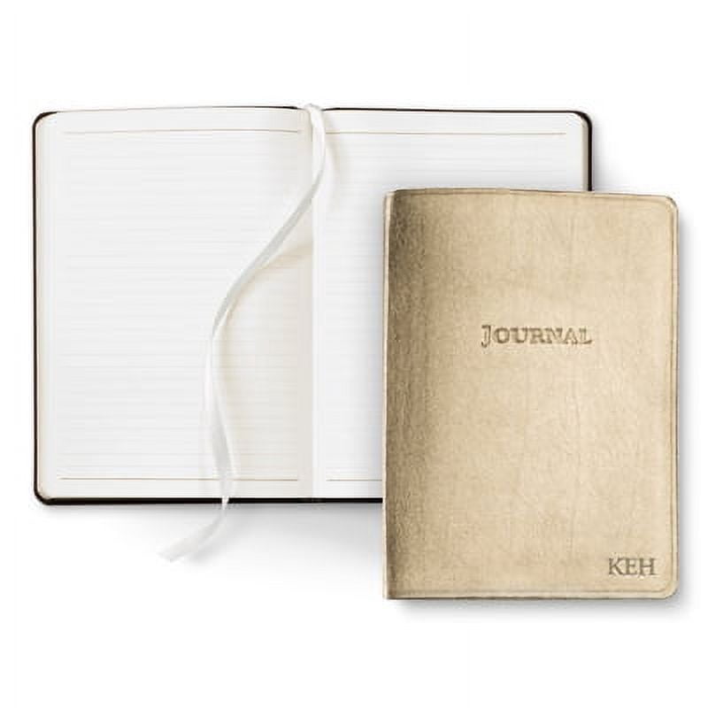 Gallery Leather  Desk Journal - Metallic Rose Gold - 8"x5.5"