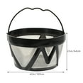 thumbnail image 3 of Reusable Coffee Filter Coffee Filter Cup Household Filter Basket Coffee Filter Mesh, 3 of 8