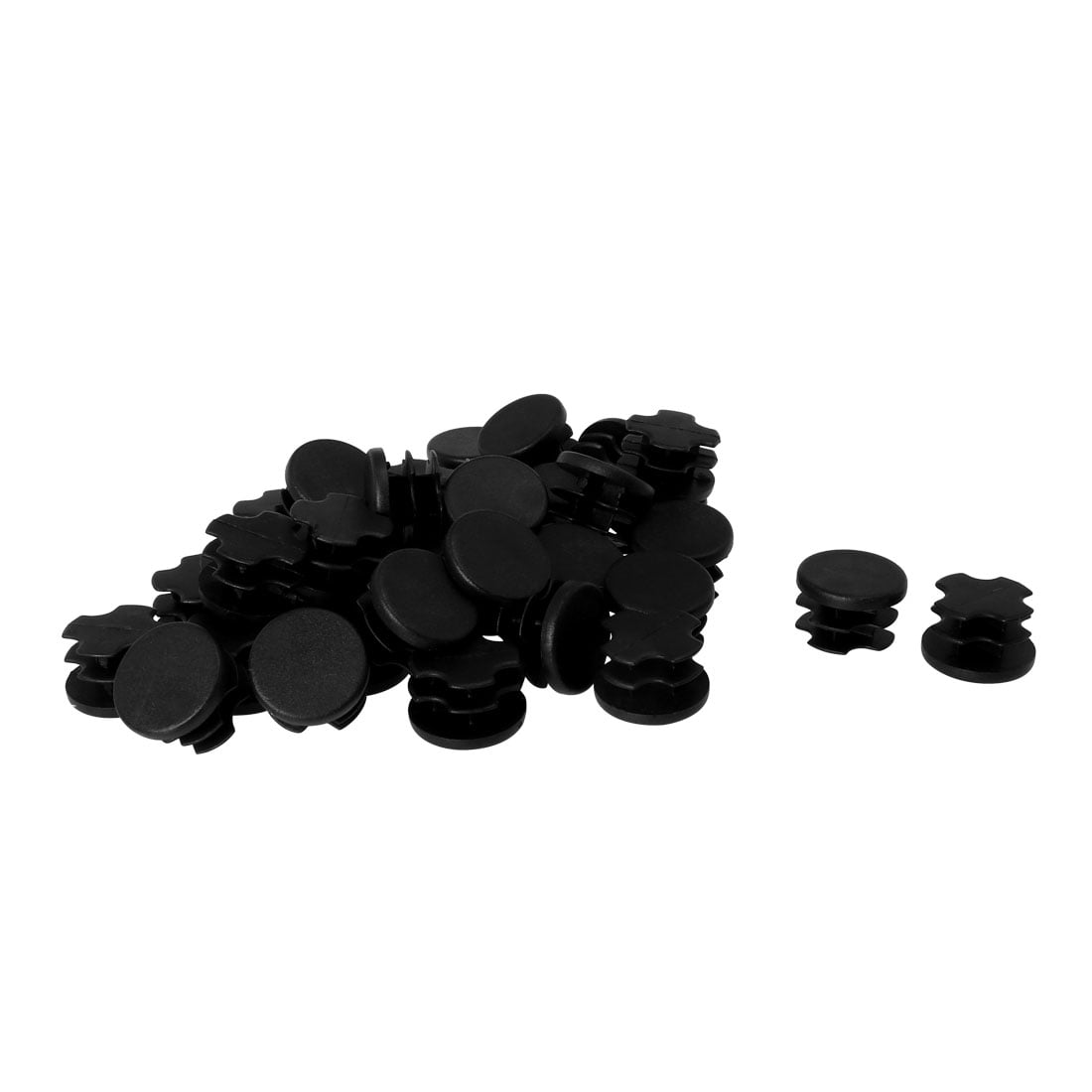 Plastic Round Tube Insert Glide Cap 19mm 0.75' OD 36pcs Table Feet Non-scratch
