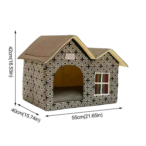erfcxs P^et House Cat House For Outdoors Indoor Winter Proof Cat Den Pet Outdoor Waterproof Cat House Cat House Thickened Cat Shelter