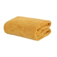 thumbnail image 4 of Soft Coral Fleece Bath Towel, Absorbent Polyester Bath Sheet for Daily Use and Travel, Quick-Dry Lightweight Towel for Gym and Beach, Yellow Color, 36x80cm Size, 1 Count, 4 of 9